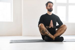 Man Sitting Meditating